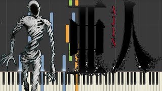 Ajin  Yoru Wa Nemureru Kai using only piano [upl. by Nnyliram2]