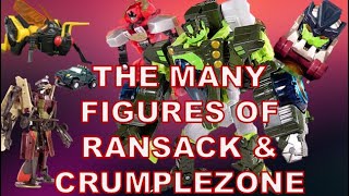 The MANY Figures of Ransack amp Crumplezone  Getting to Know Ransack amp Crumplezone from Transformers [upl. by Aiciles441]