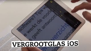 Zo werkt het vergrootglas op je iPhone en iPad [upl. by Sinnel]