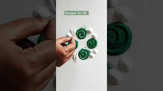 Flower Rangoli Art Celebrate with Colors and Petals🌷🎨 trending viralvideo shorts [upl. by Ylrebme]