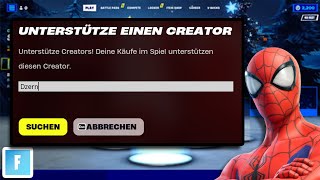 Fortnite Creator Code eingeben 2024 schnell amp einfach [upl. by North811]