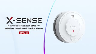 How to Interconnect SD19W Wireless Interlinked Smoke Alarms？ [upl. by Ilehs73]