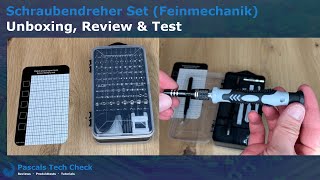 Mini Feinmechaniker Schraubendreher Set  Unboxing Review und Test Praxistest [upl. by Elvira]