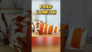 LEGO Fried LIONFISH 🦁🐡 lego legoanimation lionfish asmr stopmotionanimation [upl. by Tserrof]