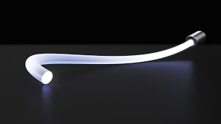 Make a Glowing Light Pipe Material in KeyShot [upl. by Ilhsa]