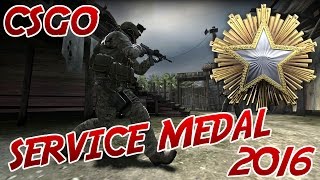 CSGO How to get all 2016 Service Medals [upl. by Eciram]