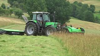 Video 2 Heuernte im Odenwald mit DeutzFahr und Deutz [upl. by Caty178]