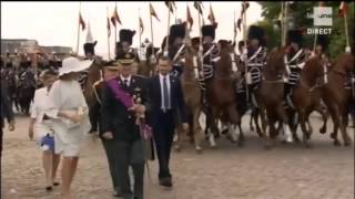 Fête nationale Belge  Défilé militaire du 21072015 [upl. by Enitselec61]