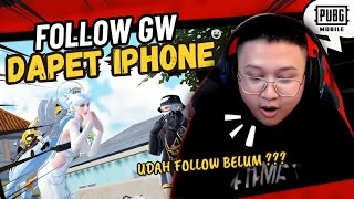 LU FOLLOW MICROBOY LU DAPET IPHONE TAPI NANTI  🤣🤣 pubgmobile [upl. by Assina]