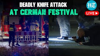 LIVE  Knife Attack At Germanys Solingen Festival Several Killed And Injured Suspect At Large [upl. by Koetke93]