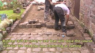 Laying gritstone setts [upl. by Kendall558]