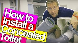 HOW TO FIX A CONCEALED TOILET  Plumbing Tips [upl. by Zaneta381]