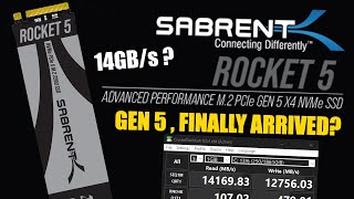 Sabrent Rocket 5 Gen5 14GBs SSD Revealed  CES 2024 [upl. by Bartholomeus]