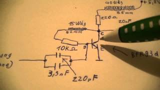 Erklärung Emitterschaltung mit Basis Kollektor Gegenkopplung Verstärkerschaltung  eflose 377 [upl. by Atenahs]