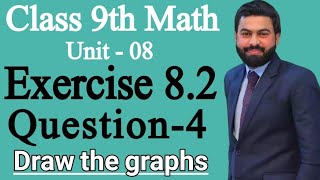 Class 9th Math Unit 8 Exercise 82 Question 4 9th Class Math Exercise 82 Q4 How to draw the graph [upl. by Mavra]