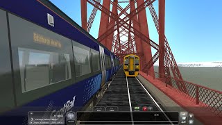 Kirkcaldy  Edinburgh Waverley  Class 170 DMU ScotRail  Going Fast in Winter Train Simulator 2021 [upl. by Abner]