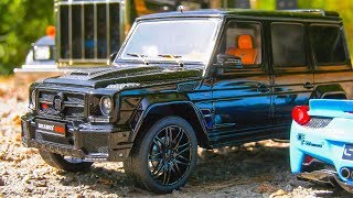 RC TRUCKSBRABUS MERCEDES AMG G63FERRARI LIBERTY WALKRC SCALER 8x8KING HAULER [upl. by Alacim810]