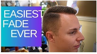 THE HAIRCUT EVERYONE SHOULD KNOW 2 FADE with COMBOVER [upl. by Harragan]