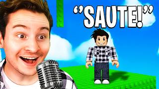 IL FAUT CRIER POUR BOUGER DANS CE JEU  Roblox Voice Control [upl. by Sairu]