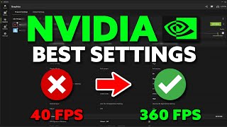 NVIDIA APP  Best Settings for HIGH FPS amp 0 DELAY [upl. by Queri552]