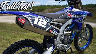 YZ250F Yoshimura vs Stock COMPARISON Bad crash caught on video [upl. by Aneladdam225]