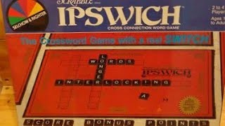 Ep 74 Scrabble Ipswich Board Game Review Selchow Righter 1983  How To Play [upl. by Consuela]