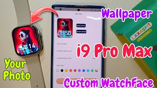 i9 pro max smartwatch wallpaper  How To Set Custom Watch Face In i9 pro max Smart Watch [upl. by Hermine]