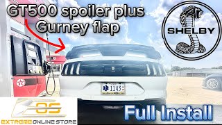 Gt500 spoiler plus gurney flap install form EOS This transformed the rear of my car [upl. by Naic979]