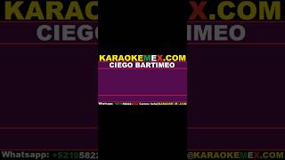 karaoke julio elias  ciego bartimeo karaokemex [upl. by Drarreg]