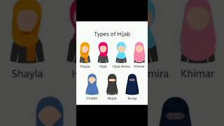 Types of hijab 🫶🏻 hijabstyle trending ytshorts arabic love muslimah [upl. by Eneryc]