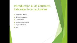 Contrato Laboral internacional [upl. by Oileve]