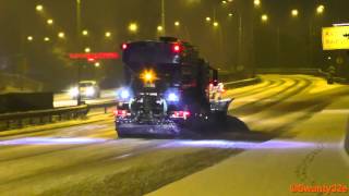 John Deere 6630 Scania R560 amp Volvo FM Clearing Snow [upl. by Ardnaet]