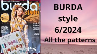 Burda 62024 full review NEW Burda Style All the patterns burdastyle sewingmagazine newburda [upl. by Noiramed]