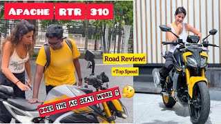 Apache RTR 310 Features tested on road  Do they work IRL [upl. by Mlohsihc960]