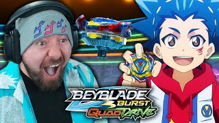 VALTS SALVAGE VALTRYEK IS HERE FIRST TIME WATCHING  Beyblade Burst QuadDrive Episode 7 REACTION [upl. by Brace]