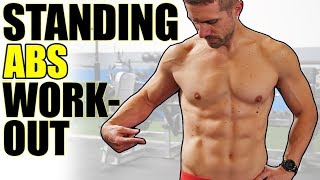 10 MINUTE STANDING ABS ROUTINE  Strong Six Pack Core Workout [upl. by Angy]