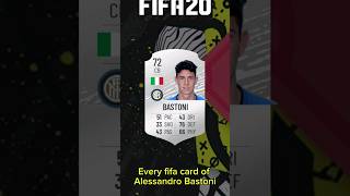 Every fifa card of Alessandro Bastoni from fifa1924🇮🇹shorts football fifa fut fc24 Bastoni [upl. by Udele]