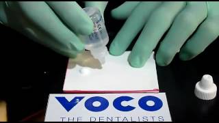 How to mix Voco Meron Glass Ionomer Luting Cement amp Its Consistency After Mixing [upl. by Nujra272]