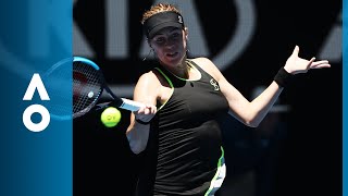 Anastasia Pavlyuchenkova v Kateryna Bondarenko match highlights 2R  Australian Open 2018 [upl. by Acinet]