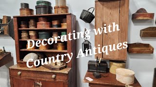 Decorating with Primitive Americana Antiques MUST SEE Back to Our Roots Country Primitives [upl. by Aremmat]