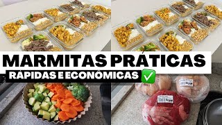 MARMITAS CONGELADAS  CARDÁPIO ECONÔMICO E PREPARO RÁPIDO FIZ TUDO EM 2H [upl. by Timon]