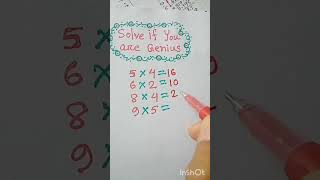 quotmath IQquot🧩 shorts youtubeshorts iq iqtest maths mathematics math music mathshorts viral [upl. by Ahsaz731]