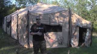 US Military GP Tent  Quick Review [upl. by Nagam]