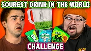 SOUREST DRINK IN THE WORLD CHALLENGE ft React Cast  Challenge Chalice [upl. by Chicoine]