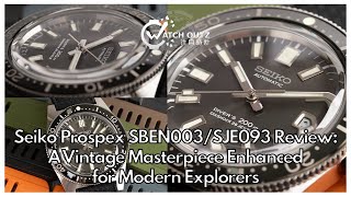 Seiko Prospex SBEN003  SJE093 Review A Vintage Masterpiece Enhanced for Modern Explorers [upl. by Er]