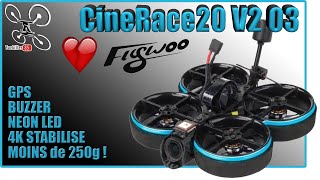 CineRace 20 V2 DJI O3 FLYWOO  Review Test Démo  Un TOP 2 pouces [upl. by Nairrad998]