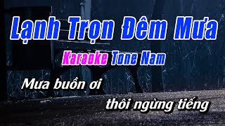 Lạnh Trọn Đêm Mưa Karaoke Tone Nam Si Thứ  Karaoke Nhạc Sống Chuẩn Mới Nhất NBP Music [upl. by Yramliw]