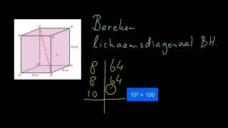 Lichaamsdiagonaal berekenen [upl. by Blackstock607]