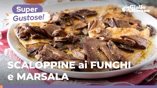 SCALOPPINE di PETTO di POLLO ai FUNGHI PORCINI e MARSALA un secondo originale sfizioso e facile 🍗🍷 [upl. by Yendor383]