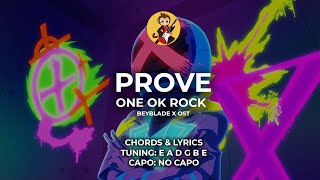 Prove  ONE OK ROCK  BeyBladeX OST  Chords and Lyrics [upl. by Atter3]